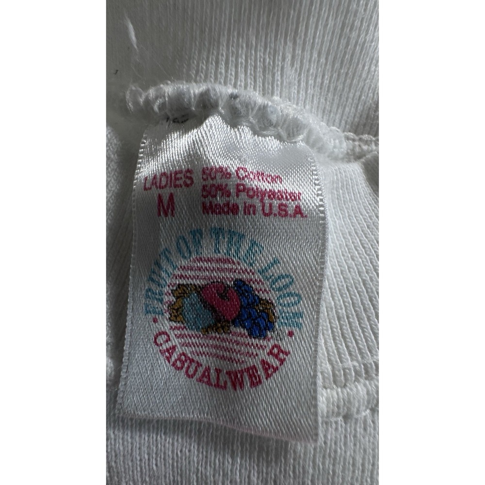 VTG Retro 80s Christmas Poinsettia Women's Sweatsuit Puffy Paints Handmade - Picture 4 of 16